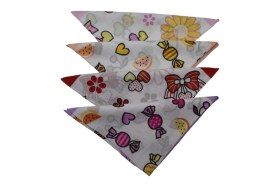 Resim Bandana Çocuk Çiçekli 4 Lü Karışık Desen 