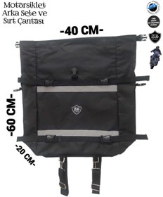 Resim SEVBAGS Motosiklet Arka Sele Üstü Ve Sırt Çantası 