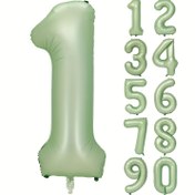 Resim 101.6 cm Zeytin Yeşili Dijital Alüminyum Folyo Balon Doğum Günü Parti Tatil Dekorasyonu Büyük Dijital Meyve Yeşili Alüminyum Folyo Balon Paskalya Hediyesi - Kış, Yeni Yıl 