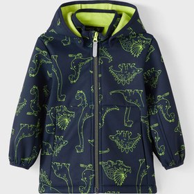 Resim name it Lacivert Bebek Desenli Mont Nmmmax Jacket Dıno1 