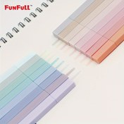 Resim FUNFULL 16'lı Pastel Renkli Vurgulayıcı Kalemler - Keskin Uç, Kanamayan & Bulaşmayan, Günlük Tutma, Okul & Ofis Malzemeleri İçin İdeal, FUNFULL 