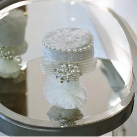 Resim SavBrand Beyaz Düğün Nikah Takı İçin İğnelik, Kına Gecesi Gelin Damat Söz Nişan Sünnet İğnedanlık 