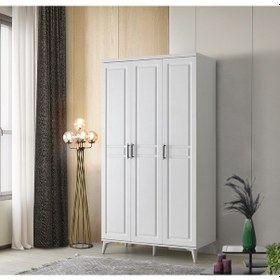 Resim GuneyStore Sport 3 Kapaklı Komple MDF Gardırop 