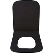 Resim Bagno Mat Siyah Kona Soft Close Klozet Kapağı (BG.102114300-MS) 