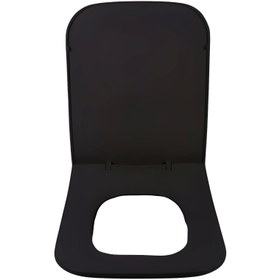 Resim Bagno Mat Siyah Kona Soft Close Klozet Kapağı (BG.102114300-MS) 