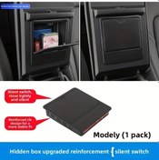 Resim Dashanshop Tesla Model Y 2021-2024 Konsol Organizer Saklama Kutusu Siyah 