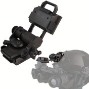 Resim 1 BOOIU L4G24 Gece Görüş Gözlüğü Montajı - Hızlı Serbest Bırakma, Ayarlanabilir Açı & Mesafe, Dayanıklı ABS Plastik, PVS15/PVS18! NVG'ler için Hızlı Kask Uyumlu - Dış Mekan Maceraları İçin Mükemmel, Siyah 