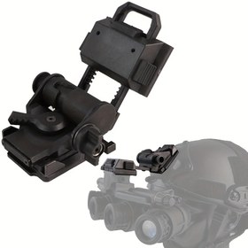 Resim 1 BOOIU L4G24 Gece Görüş Gözlüğü Montajı - Hızlı Serbest Bırakma, Ayarlanabilir Açı & Mesafe, Dayanıklı ABS Plastik, PVS15/PVS18! NVG'ler için Hızlı Kask Uyumlu - Dış Mekan Maceraları İçin Mükemmel, Siyah 