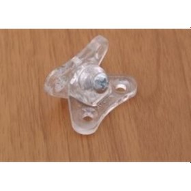 Resim T Köşe Şeffaf Mobilya Kelebek Bağlantısı 4 Adet 