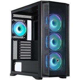 Resim CX-500 750W 80+ Bronze 4xARGB Fan Mid Tower Siyah Mesh Oyuncu Bilgisayar Kasası 