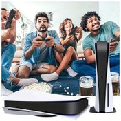 Resim Fochsia Ps5 Oyun Diski Kapak Karbon Fiber Koruma Filmi Siyah 