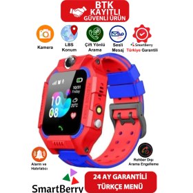 Resim Smartberry Z2 LBS Konumlu Akıllı Çocuk Takip Saati Sim Kartlı Arama, Kameralı, Gizli Dinleme Özellikli 