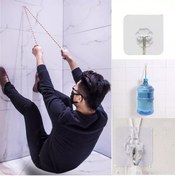 Resim LOVYCO Güçlü Görünmez Şeffaf Askı 3 Adet Lekesiz Duvar Yapışkan Kanca Lı Mutfak Banyo Tutucu Aksesuar 