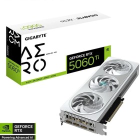 Resim Gıgabyte Geforce Rtx 5060 Ti Aero Oc 16G Gddr7 16GB 128BIT Dlss 4 GV-N506TAERO OC-16GD Nvıdıa Ekran Kartı 