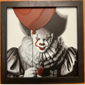 Resim Pennywise 3d Baskı Tablo Çerceve 