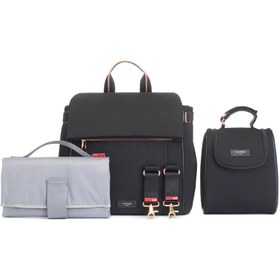 Resim St. James Bebek Bakım Çantası Siyah Scuba 38x34x14 cm 