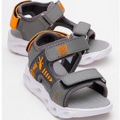 Resim Mnpc Erkek Çocuk Antrasit Işıklı Anatomik Hafif Günlük Sandalet 25y2s10070512 Antrasit 