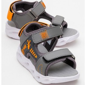 Resim Mnpc Erkek Çocuk Antrasit Işıklı Anatomik Hafif Günlük Sandalet 25y2s10070512 Antrasit 