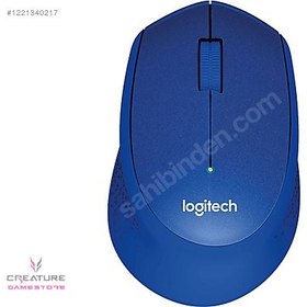 Resim LOGITECH M330 Sessiz Kablosuz Optik Mouse - Mavi 