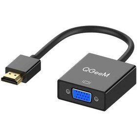 Resim Qgeem QG-HD04 HDMI To VGA Dönüştürücü Çevirici Full Hd 1080P 