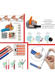 Resim Meon Robotik Otomasyon PCT-212 Hızlı Bağlantı Klemensi 2 Pin | Mandallı Vidasız Buat Terminali 32A 