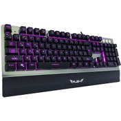 Resim Rush RK701 Usb Kablolu 7 Renk Işıklandırmalı Mekanik Gaming Q Klavye 