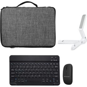 Resim Microcase Mikrocase Acer Iconia A10 10.1Uyumlu ''Tablet Çanta + Bluetooth + Mouse + Tablet Standı - AL8112 