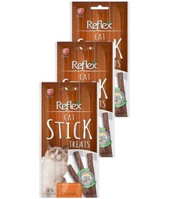 Resim Meaty Sticks Tavuklu Ve Ördekli Kedi Ödül Çubuğu 3x5gr Üçlü Paket 