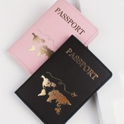 Resim 2 adet Çok Fonksiyonlu Pasaport Tutucu, Trendy Bronzaj Pasaport Tutucu, Günlük Kullanıma Uygun Pasaport Tutucu, Banka Kartı Kredi Kartı Trafik Kartı Tutucu, Ehliyet Kılıfı, Hafif Taşınabilir Pasaport Kılıfı 