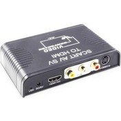 Resim Hdmatters S Video Kompozit Av Scart HDMI Uyumlu Dönüştürücü Switcher S Video + Rca + Scart, HDMI Uyumlu Out (Yurt Dışından) 