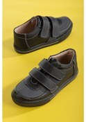 Resim Şirinbebe Şiringenç Ortopedik Cırtlı Kalın Taban Füme Erkek Çocuk Ayakkabı-2490-füme 
