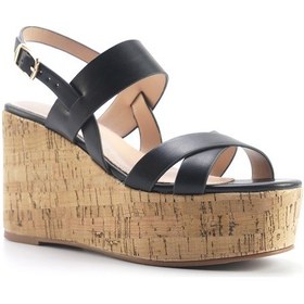 Resim Nine West Monsa 5fx Siyah Kadın Dolgu Topuk Sandalet 000000000101929053 Siyah 