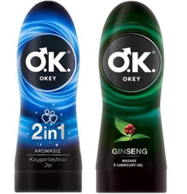 Resim Okey Ginseng + 2in1 Masaj Jeli 2 x 200 ML 