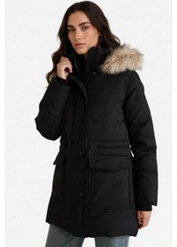 Resim Defacto Su Geçirmez Relax Fit Kapüşonlu Parka F2880ax25wnbk27 Siyah-bk27 