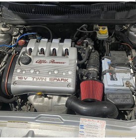 Resim Alfa Romeo 156 Performans Açık Hava Filtresi 7.6cm Kırmızı 