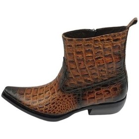 Resim Güvener Taba Hakiki Deri Kovboy Bot 