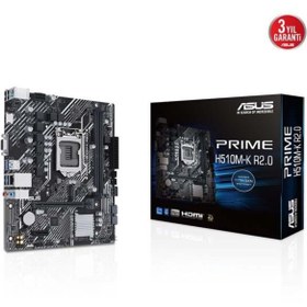 Resim ASUS Prıme H510m-k R2.0 Ddr4 Hdmı Pcıe 16x V4.0 1200p V2 Matx 