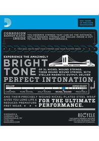 Resim D'addario Exl117 Elektro Gitar Tel Seti. Xl. 11-56. Optımızed For 