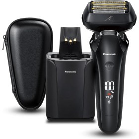 Resim Panasonic ES-LS9A Erkekler Için Islak ve Kuru 6 Bıçaklı Elektrikli Tıraş Makinesi - Temizleme ve Şarj Standı ile Hassas Temiz Tıraş 