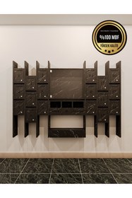 Resim rafineritasarım ELİPS Posta Kutusu MDF 18 ' Lİ SİYAH 