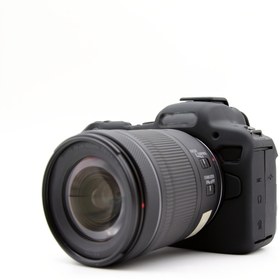 Resim Amoui Soft Silikon Kamera Kılıfı Canon EOS R6 / R6 II için - Şok Emici Koruyucu Kapak EOS R6 Mark II ile Uyumlu - Dayanıklı Siyah Kamera Kılıfı (Kamera Hariç) 