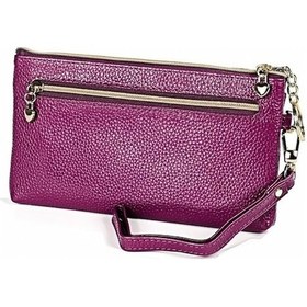 Resim Novahub Bayanlar Mor Fermuarlı Bozuk Para Cüzdanı Araba Anahtarı Kutusu Mor 