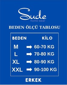 Resim Sude Erkek Süprem Bisiklet Yaka İnce Uzun Kol Pijama Takımı A300/99 - 1 Adet 001 