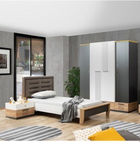 Resim Relax Genç Odası, Dolap Karyola Komodin 