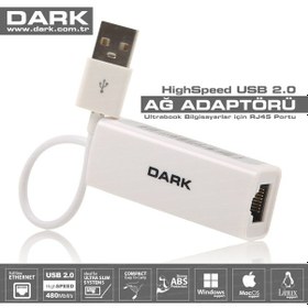 Resim Dark USB 2.0 - 10 |100 Ethernet Ağ Adaptörü 