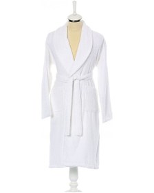 Resim Özdilek Xl Beden Imperial Klasik Şalyaka Tek Bornoz Beyaz 