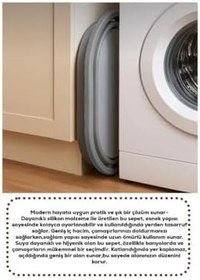 Resim Akordiyon Katlanır Sepet Katlanabilir Çamaşır Sepeti Orta Boy 