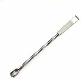 Resim Mikro Laboratuvar Kullanımı Kaşığı 304 Paslanmaz Çelik Kaşık, İlaç Kürek, İlaç Kazıyıcı 10Cm/3.94In İlaç Kaşığı 