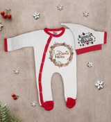Resim BK Gift Kişiye Özel Yılbaşı Temalı Tulum Zıbın ve Kukuletalı Şapka Seti-7 