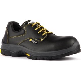 Resim Gripper GPR-14 S3 Siyah Deri Kompozit Vibram Taban İş Güvenlik Ayakkabısı 